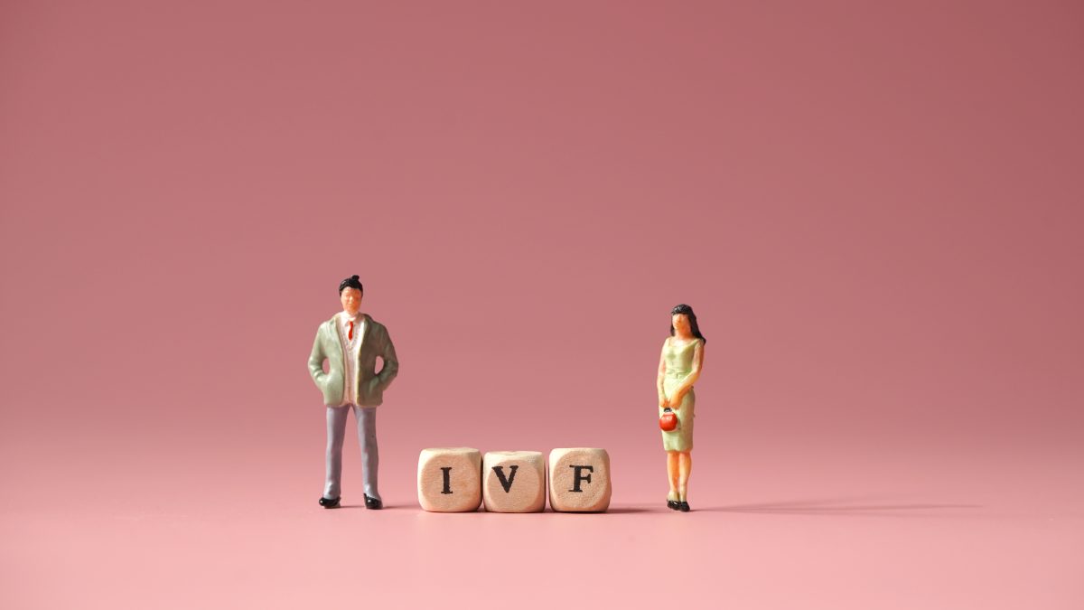 Couple doing IVF In Vitro Fertilisation - stock photo
