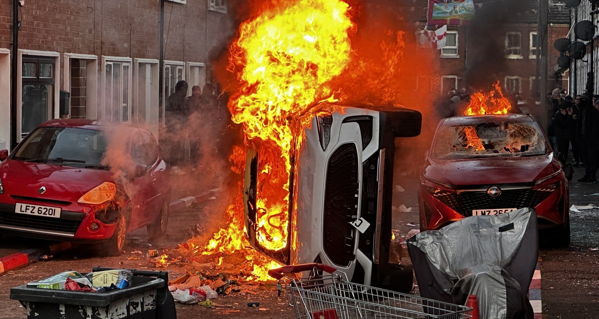 Anti-immigration protests break out in Belfast after knife attack | Protests News