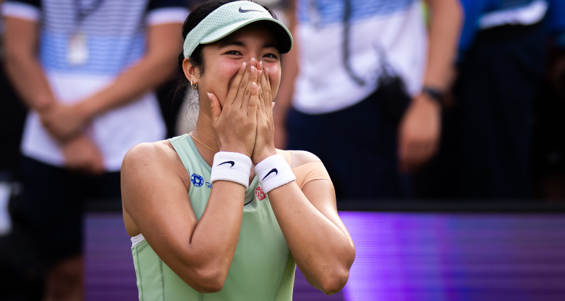 'We were screaming': Eala calls her dad on court after upset of Rybakina