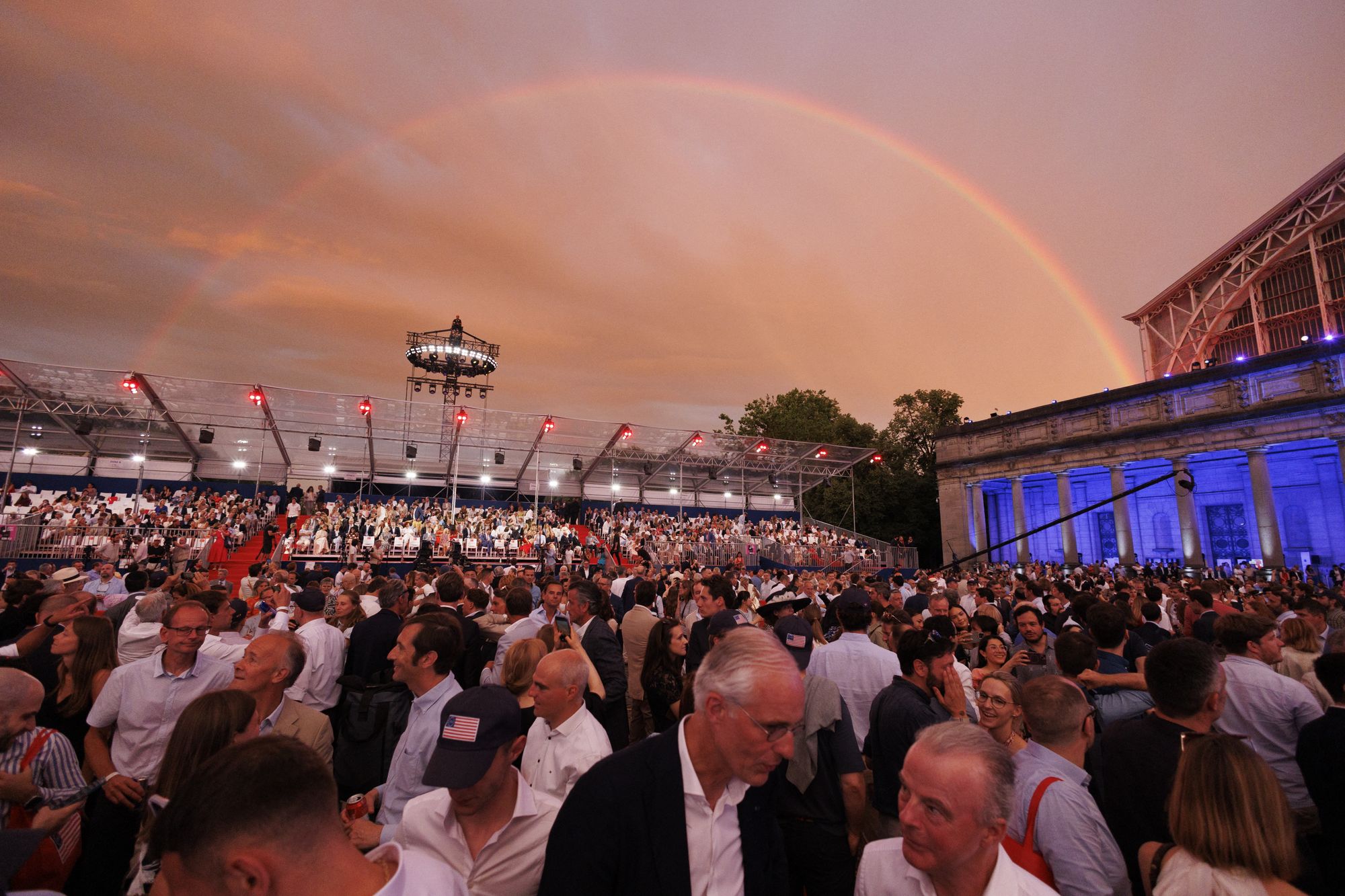 Thousands of people appeared to be in attendance at Sunday’s celebration in Brussels, Belgium, photos show