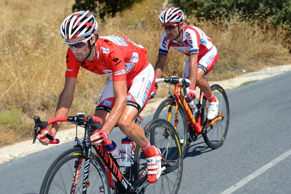 Cycling : 68th Tour of Spain 2013 / Stage 10 MORENO Daniel (ESP) Red Leader Jersey / Torredelcampo - Guejar Sierra (Alto De Hazallanas 1650m)(163,7Km)/ Vuelta Ronde van Spanje / Rit Etape /(c)Tim De Waele (Photo by Tim de Waele/Corbis via Getty Images)
