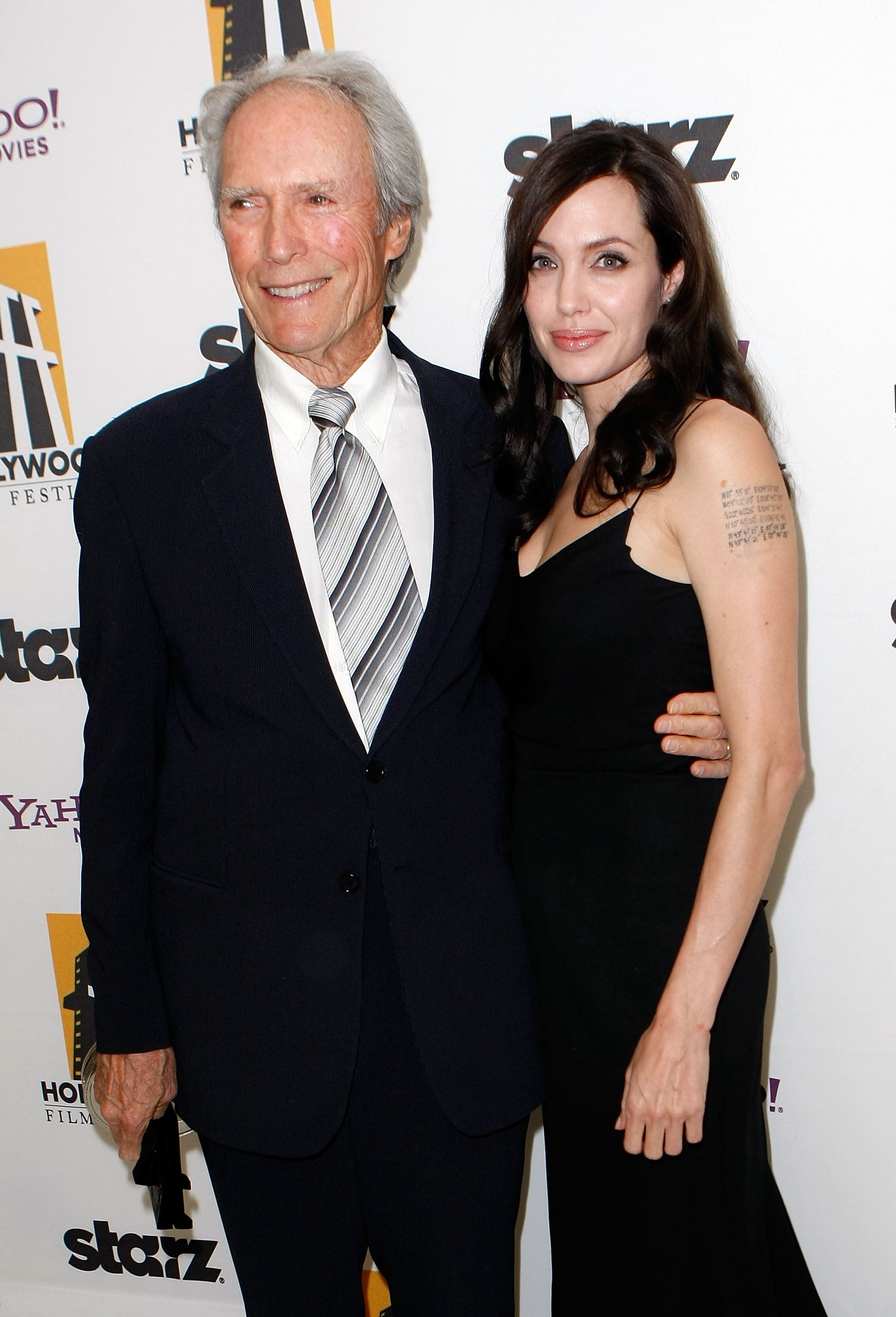 Clint Eastwood and Angelina Jolie in 2008
