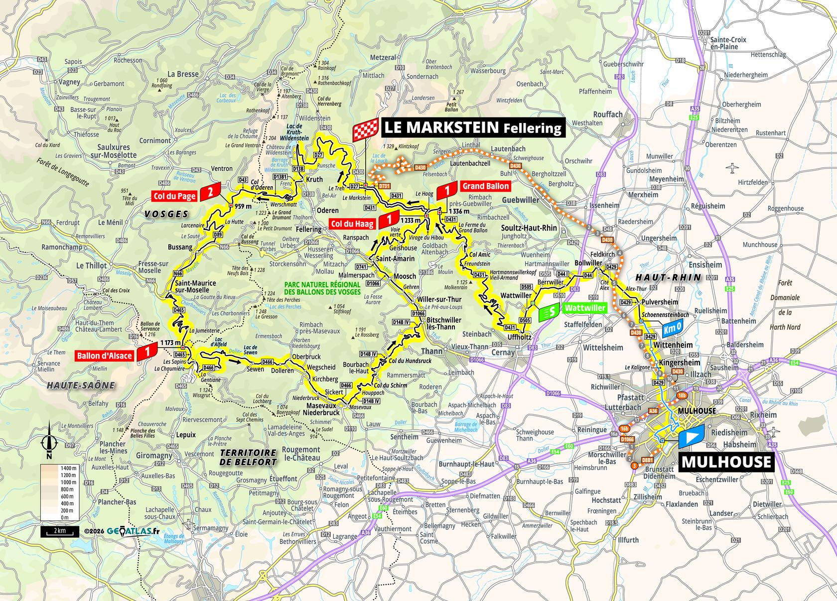 Route information for the 2026 Tour de France