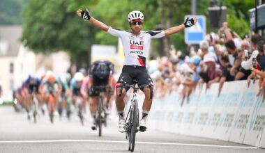 Tour de Suisse: Jhonatan Narváez beats Xandro Meurisse to win stage 3 as pair narrowly hold off the chasing peloton