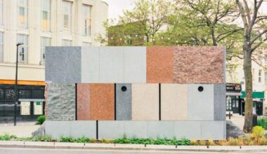 Studio Weave creates Maida Vale public toilets using reclaimed stone