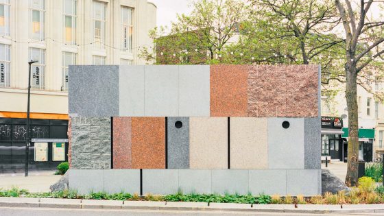 Studio Weave creates Maida Vale public toilets using reclaimed stone