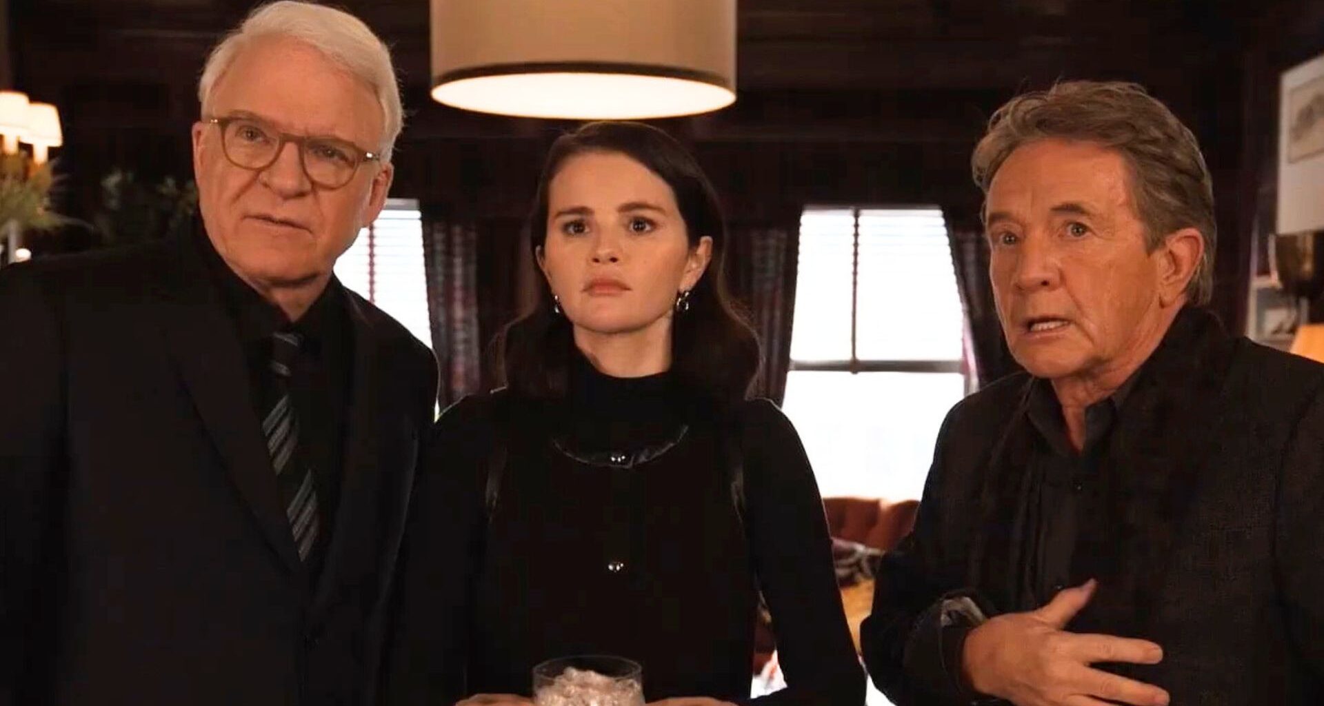 Oliver, Charles and Mabel look concerned