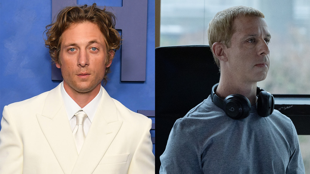 Jeremy Allen White from The Bear carpet and Jeremy Strong in The Social Reckoning