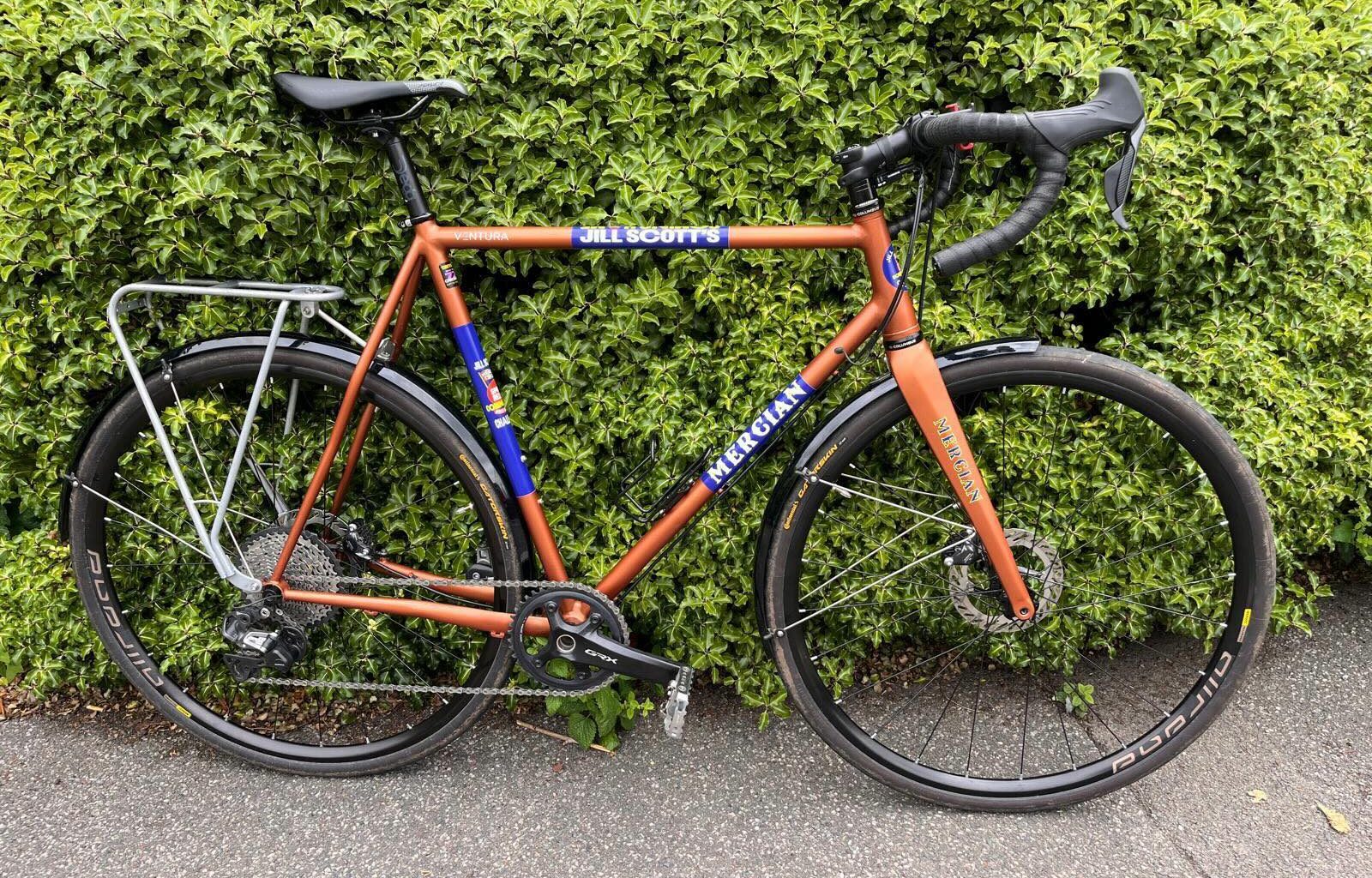 A closer look at Jill Scott's custom Mercian Ventura Allroad for her gruelling 388-mile Sport Relief challenge - Cycling News | Bike Reviews