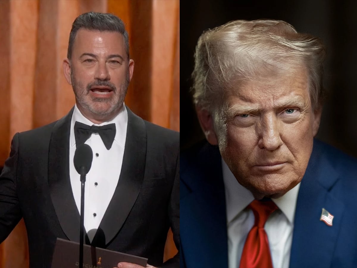 Jimmy Kimmel clowns on Donald Trump sleeping during Knicks match