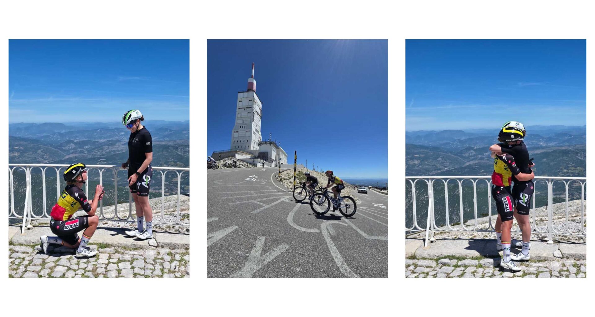 Justine Ghekiere Proposes on Mont Ventoux
