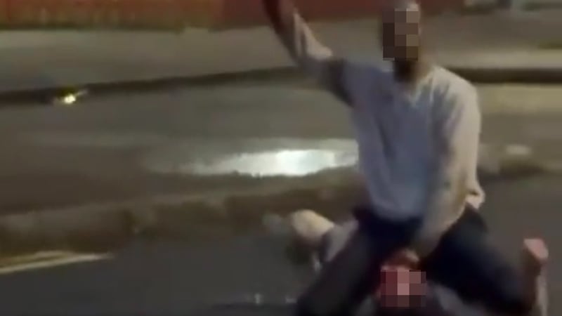 Assailant in stabbing video shouted for man to ‘come to him’ in Arabic during Belfast knife attack