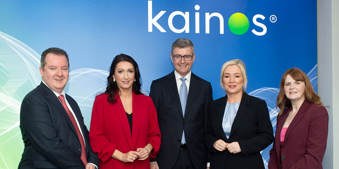 First Minister, deputy First Minister and Economy Minister announce the creation of over 340 new jobs at Kainos to help it to expand its AI work for customers