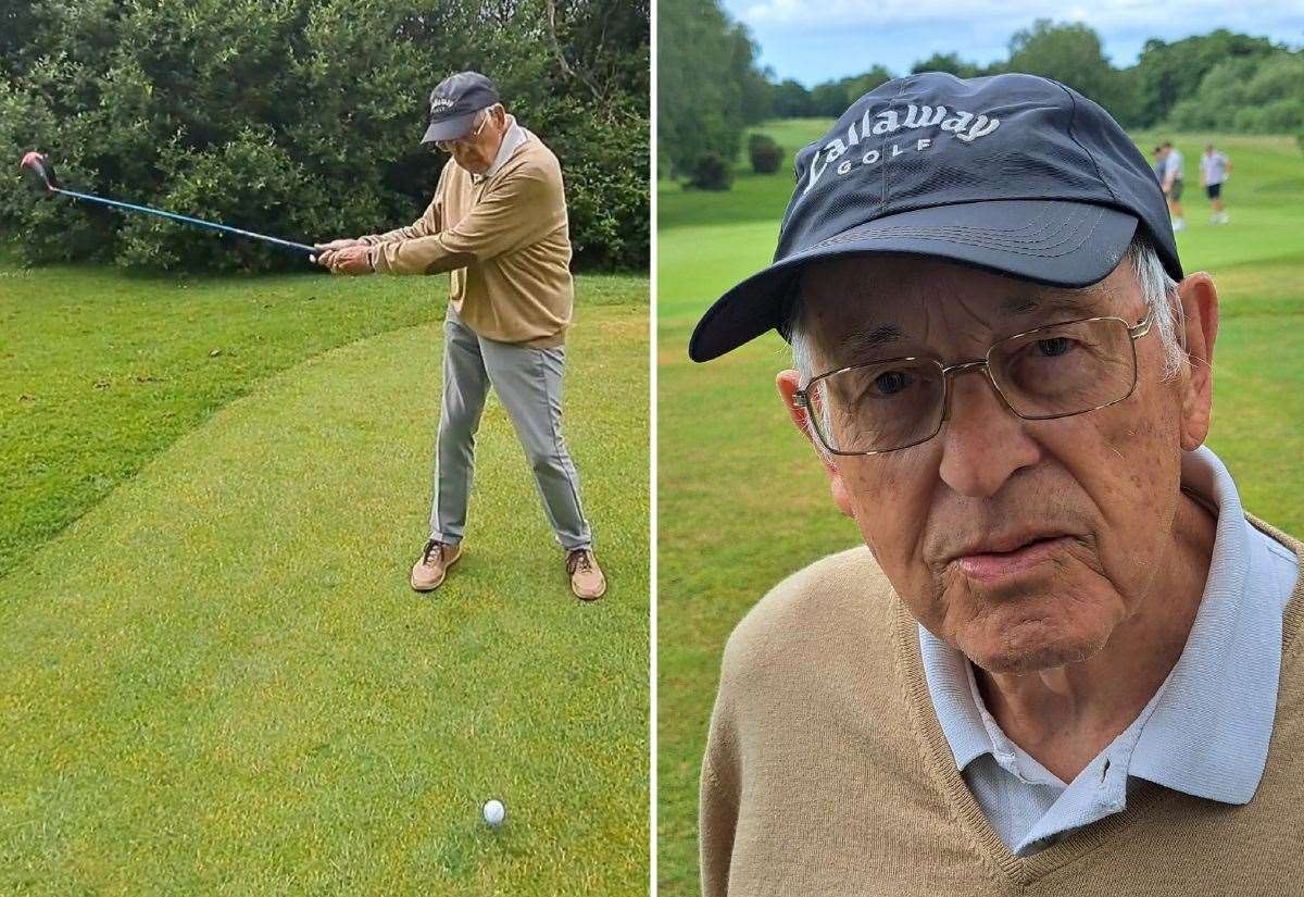 100-year-old Kent golfer still playing at Canterbury Golf Club says: ‘I will carry on as long as I can’
