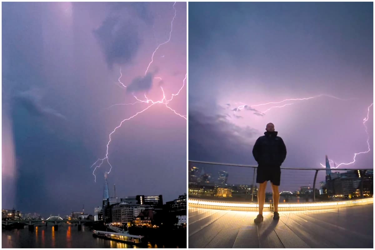 Huge thunderstorms hit London as lightning strikes spark house fires - London Evening Standard