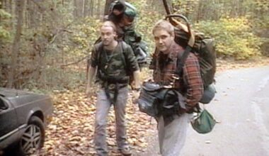 Joshua Leonard and Michael Williams in 'The Blair Witch Project'