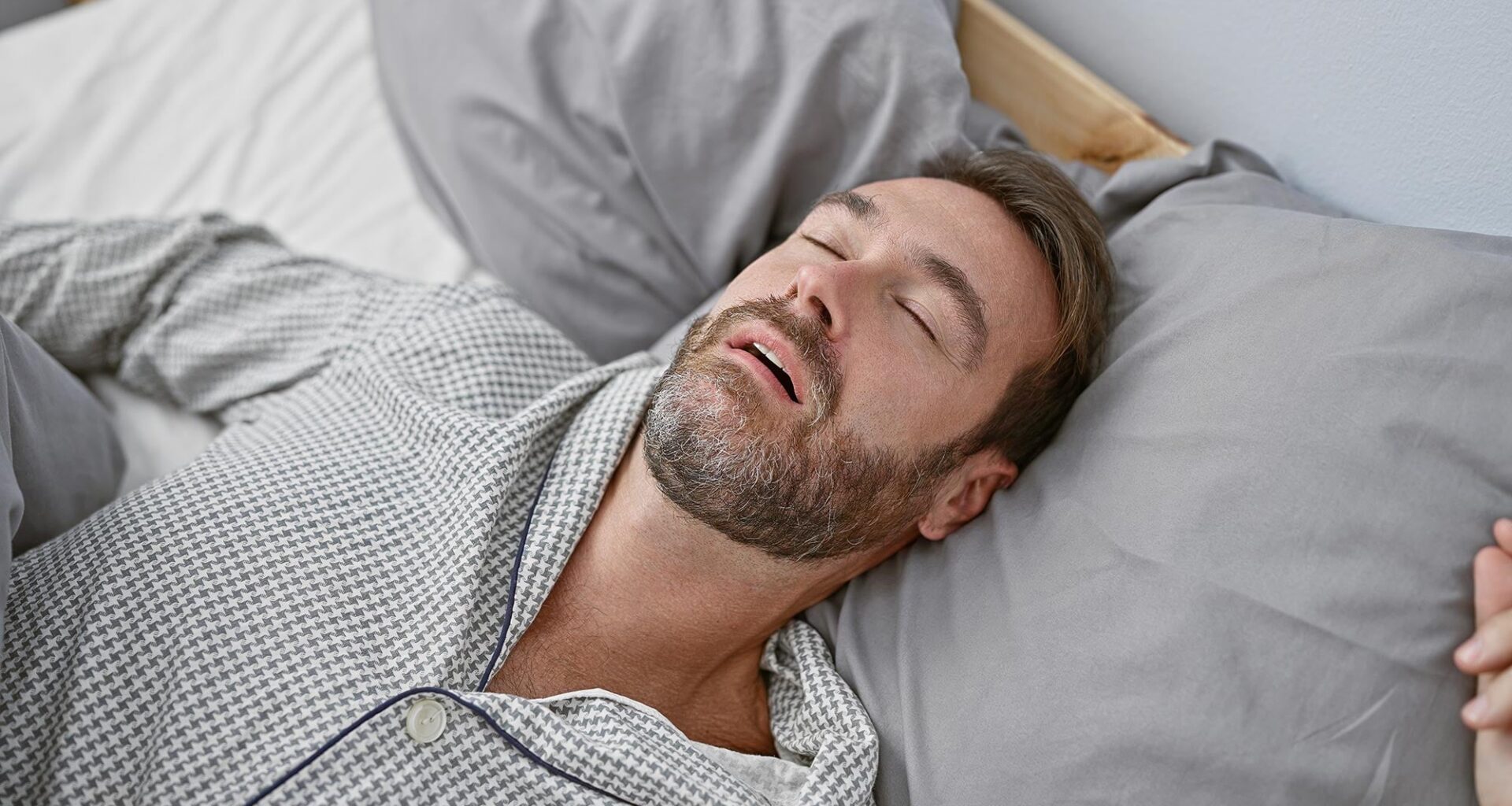 Man Snoring Sleep Apnea