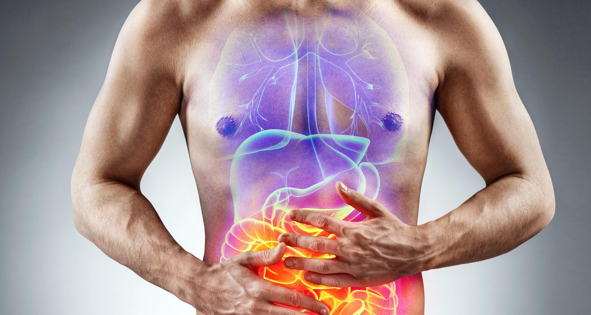 Man Stomach Pain Irritable Bowel Syndrome IBS Inflammatory Bowel Disease IBD