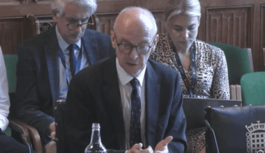 Pat McFadden giving evidence to a Commons committee