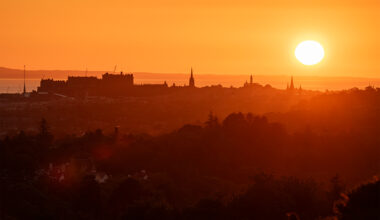The summer solstice dawns over Edinburgh
