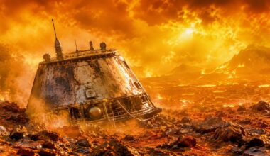 NASA Lander on Venus Artist Rendition