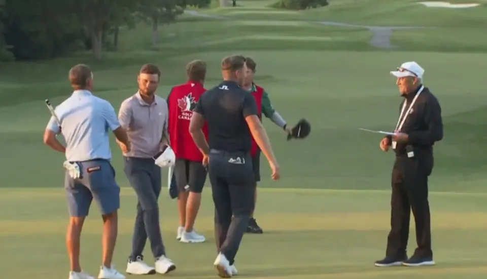 Adam Svensson reaction after rule break at US Open qualifying