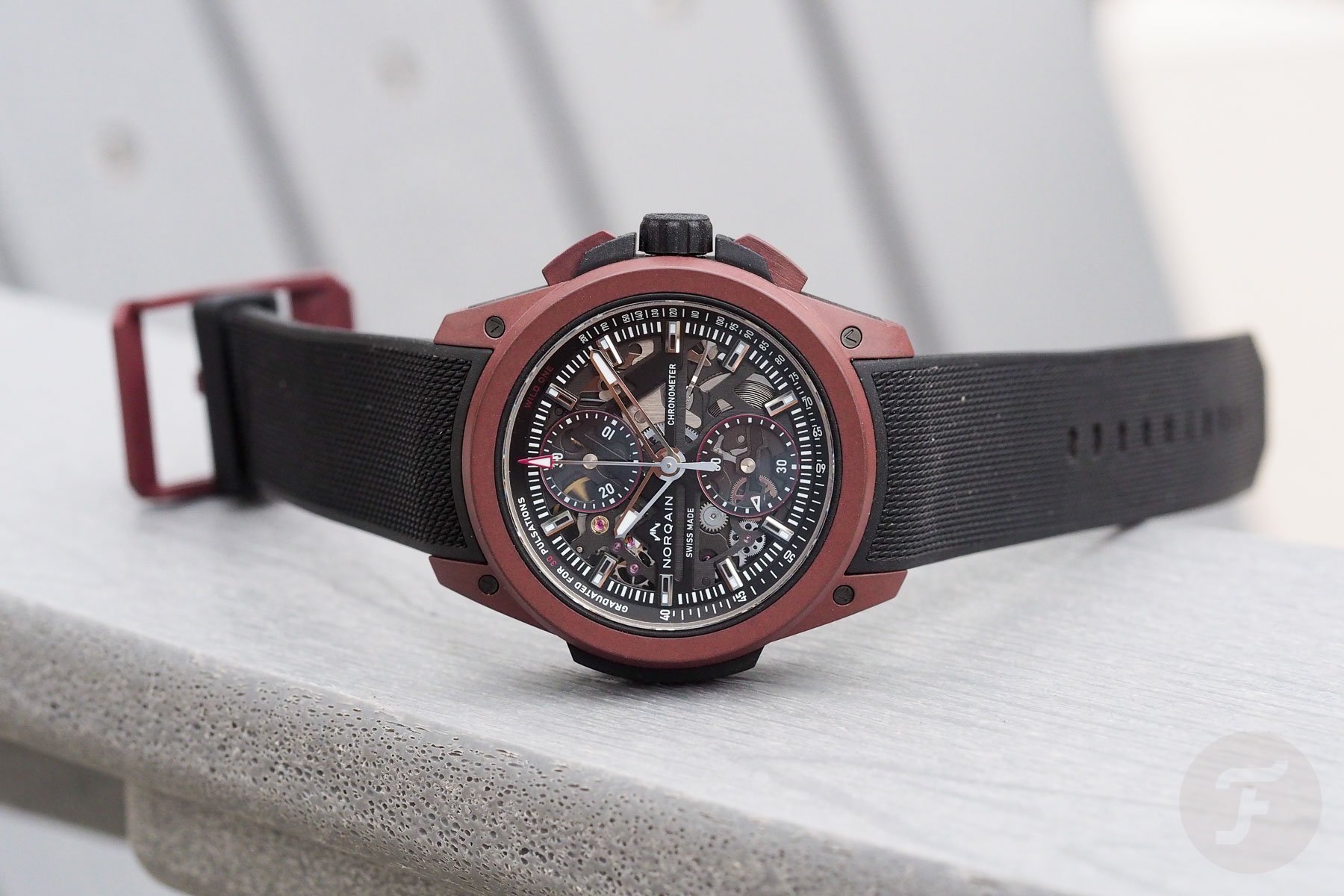 Norqain Wild One Skeleton Chrono side lay