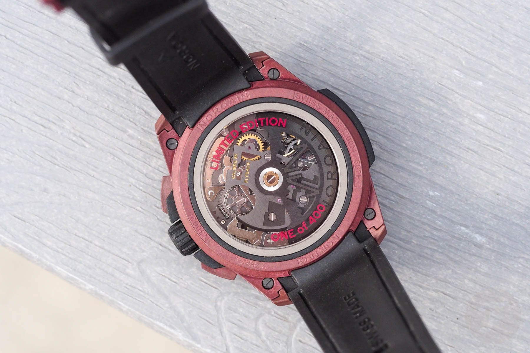 Norqain Wild One Skeleton Chrono movement