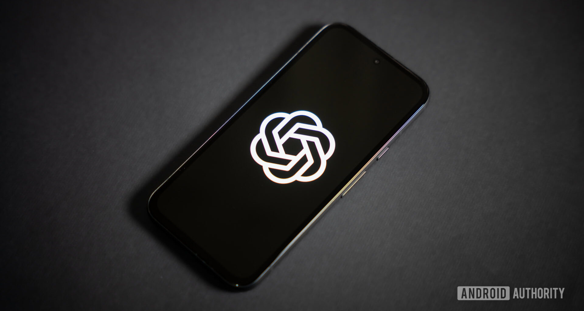 Open AI ChatGPT logo on phone stock photo 6