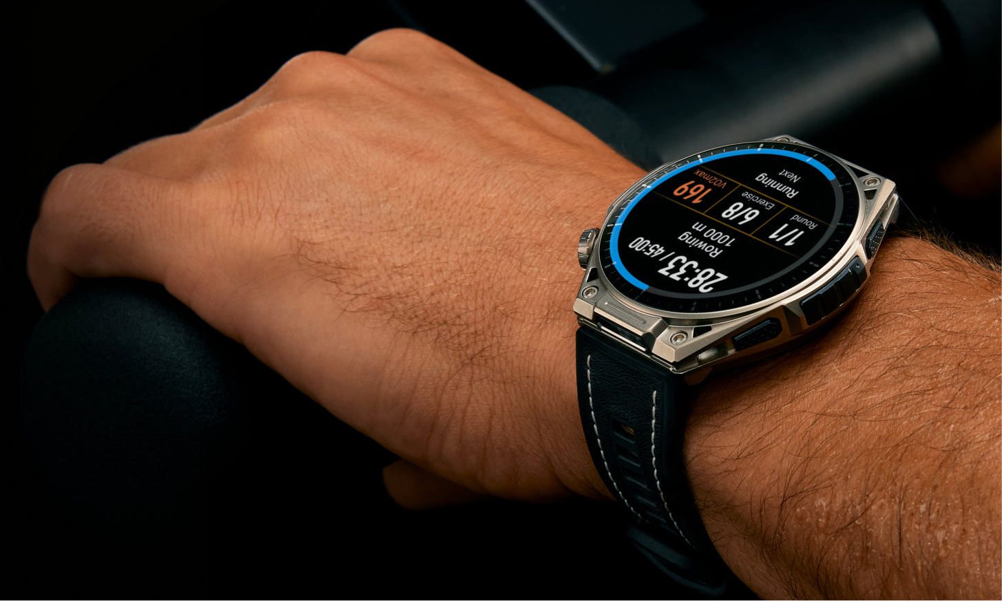 Amazfit Balance Ultimate smartwatch on wrist