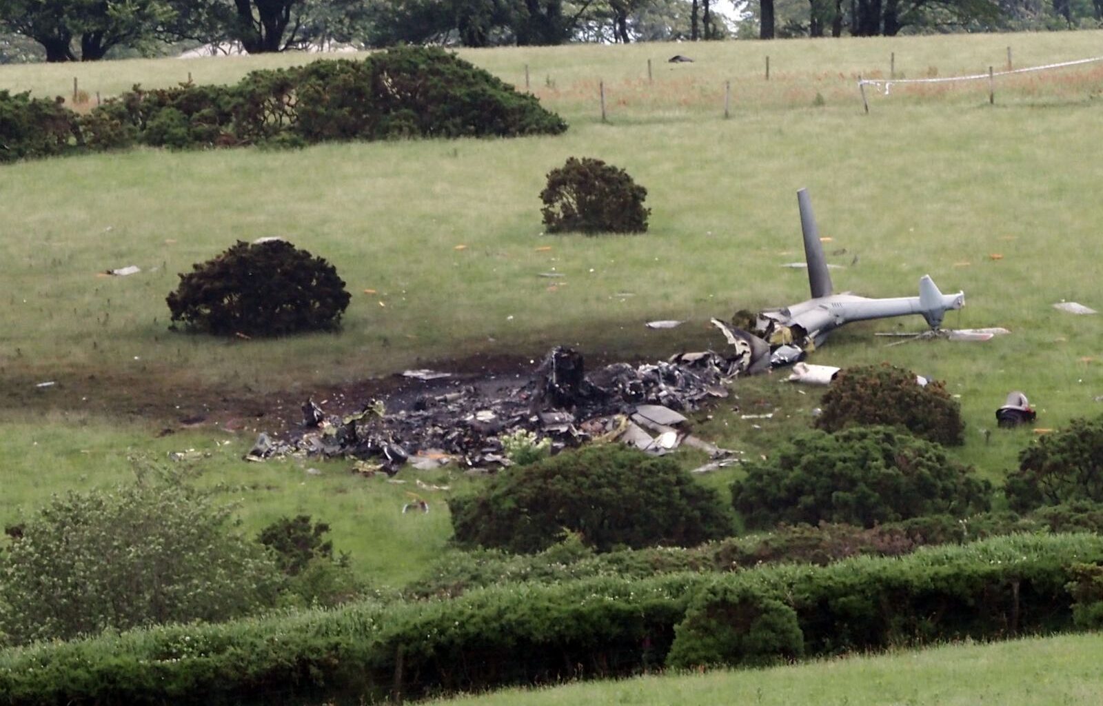 Three dead after Royal Navy helicopter crashes in Devon field