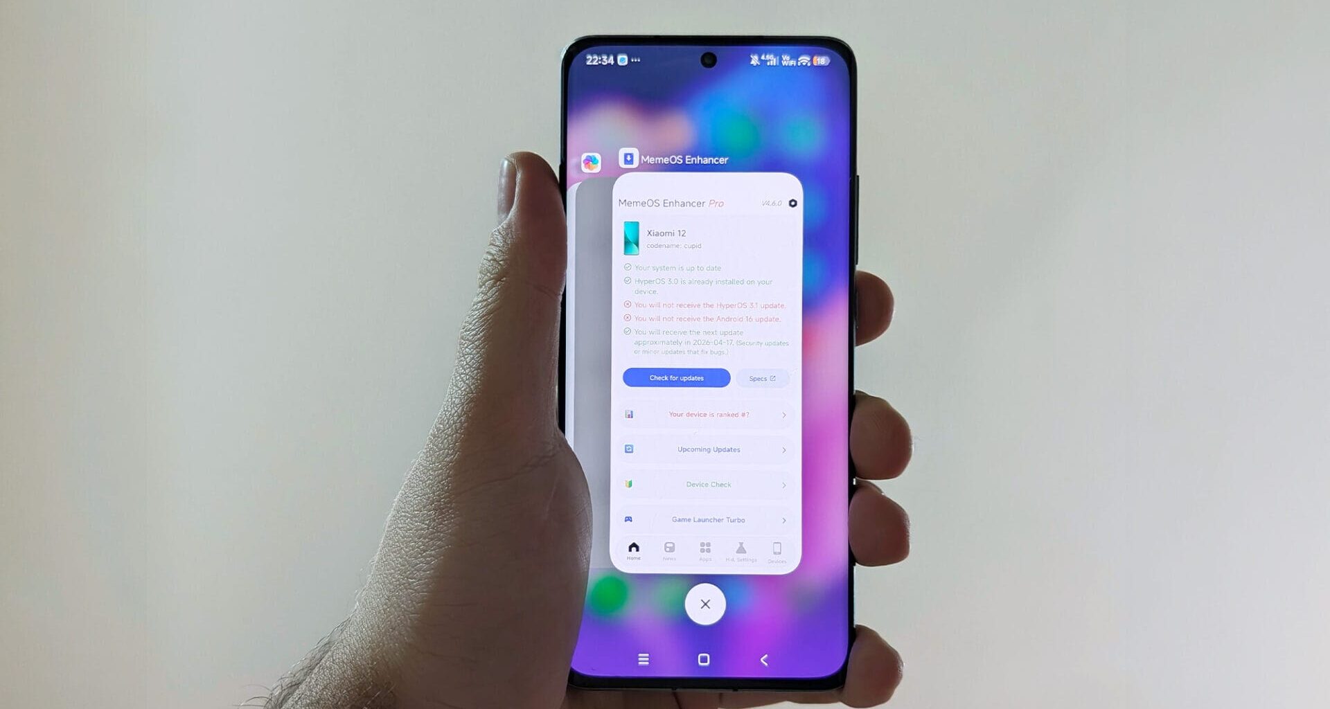 POCO launcher iOS recent apps