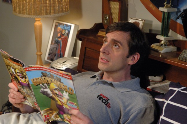Film Title: 40 Year old Virgin. Steve Carell.