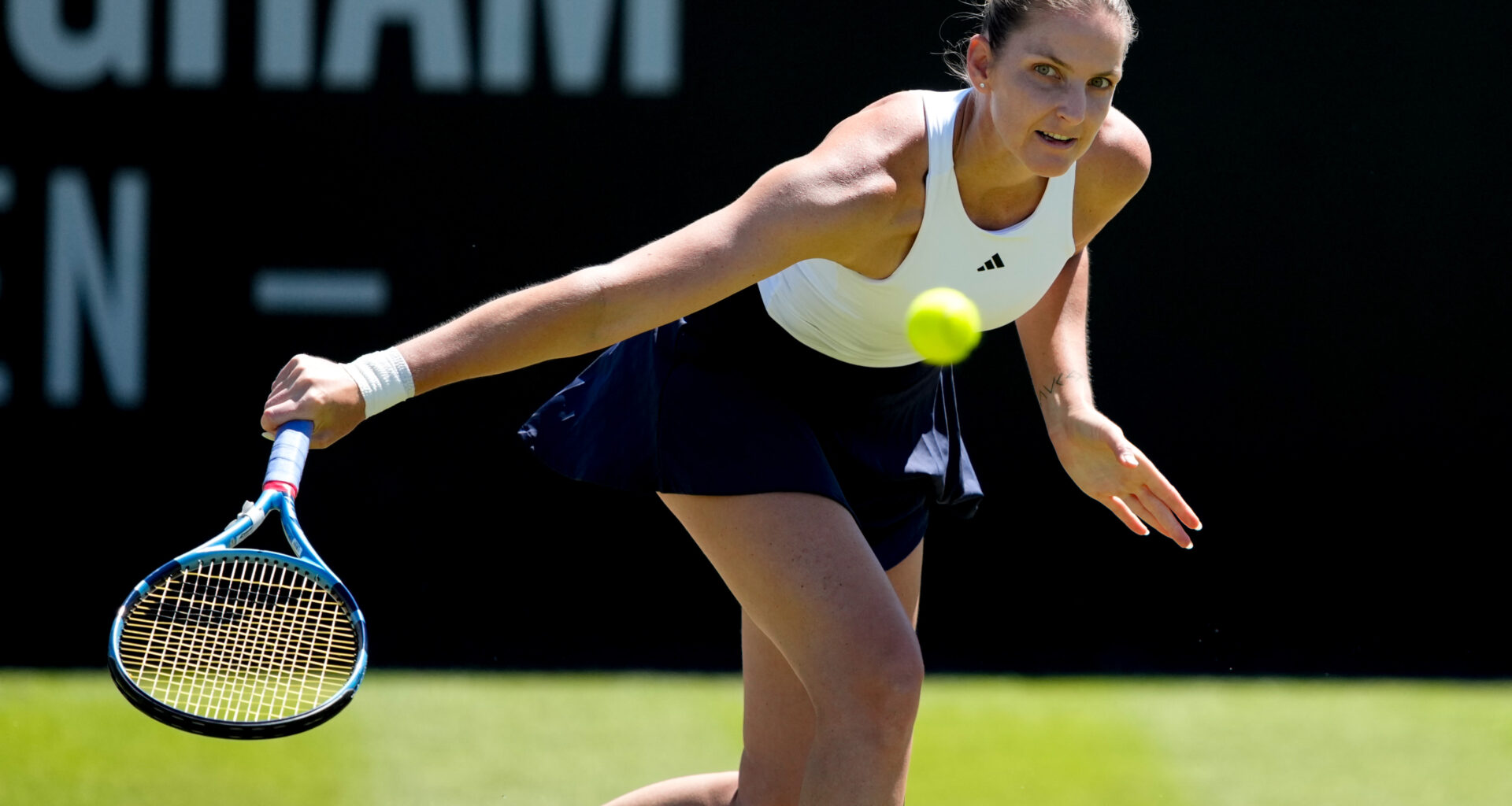 Pliskova bests Gibson in Nottingham to reach first semifinal in two years