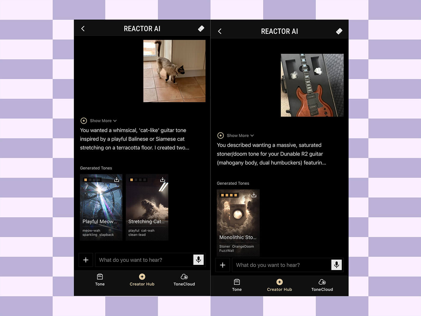 Positive Grid Reactor app Creator Hub, photo by Guitar.com