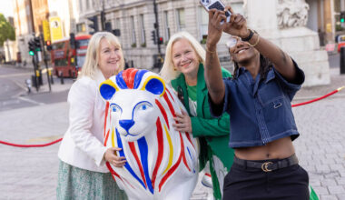 A free trail of uniquely-designed lion and lioness sculptures has popped up in Central London in support of the England football teams – with 17 artist-designed big cat sculptures waiting to be found
