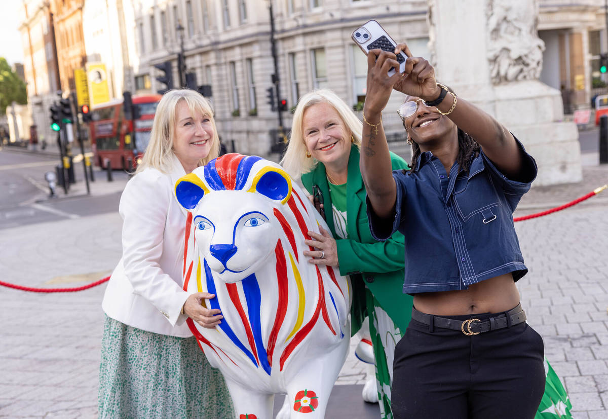 A free trail of uniquely-designed lion and lioness sculptures has popped up in Central London in support of the England football teams – with 17 artist-designed big cat sculptures waiting to be found