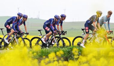 Picnic-PostNL in action at the Giro d'Italia, where they finished last in the prize money and UCI points rankings