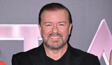 Ricky Gervais has welcomed a family of foxes to his garden