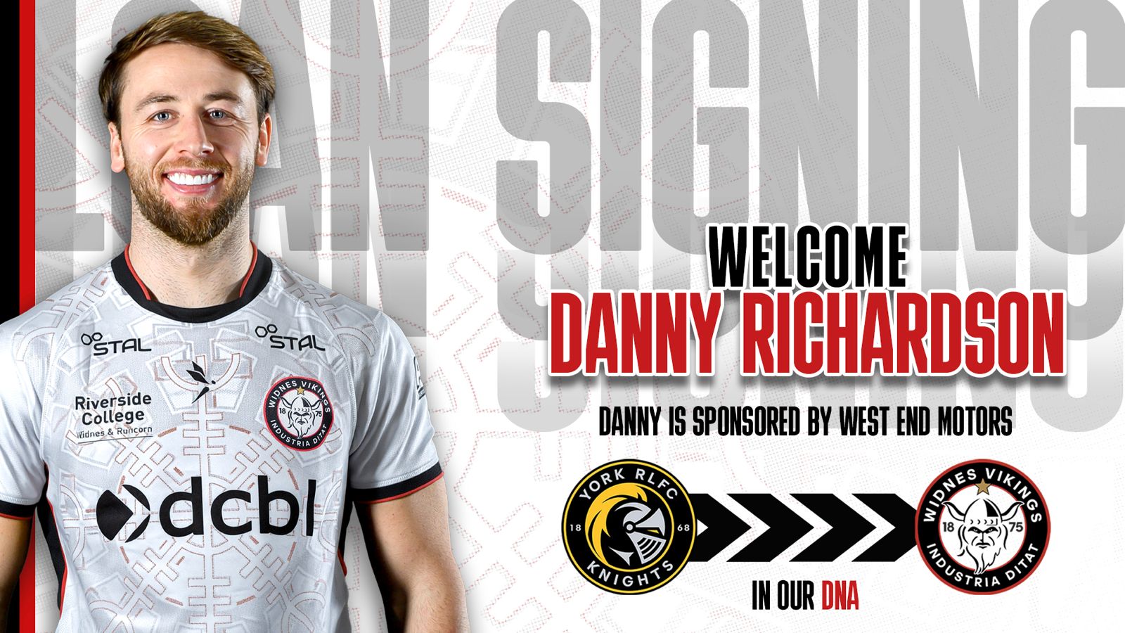 Half-back Danny Richardson joins until end of season