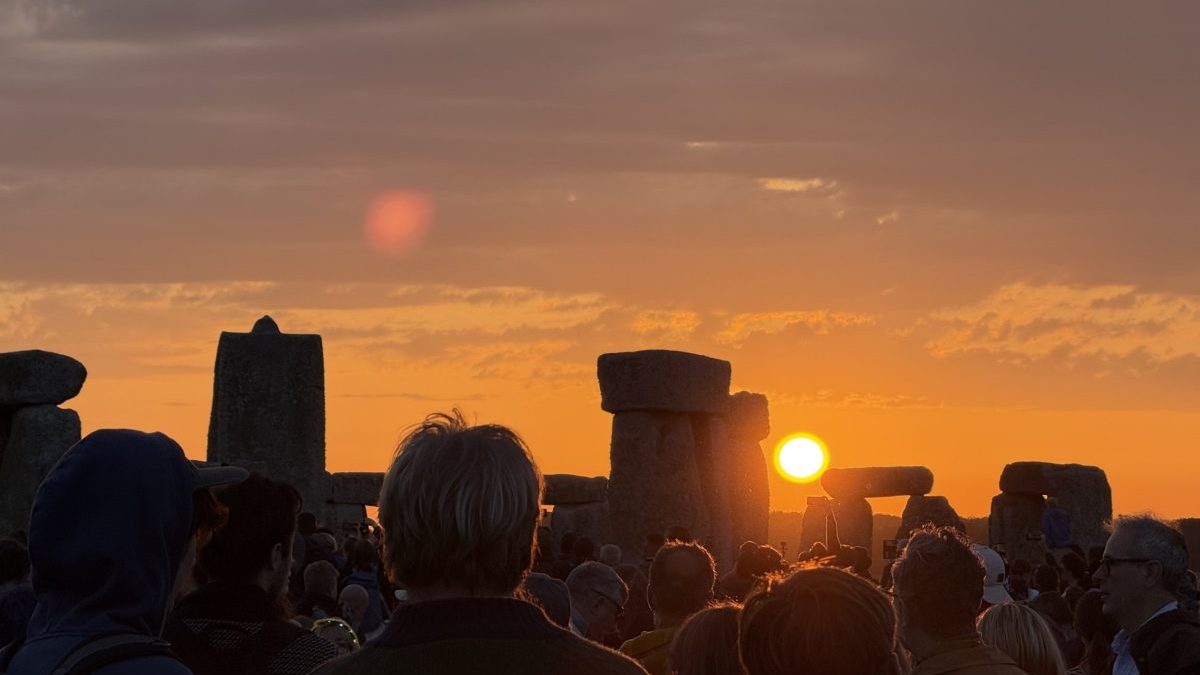 People gather at Stonehenge, Wiltshire, during sunrise on the summer solstice, the longest day of the year. Picture date: Saturday June 21, 2025. PA Photo. Photo credit should read: Zhanna Manukyan/PA Wire