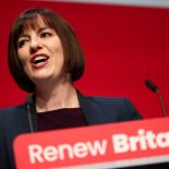 British Education Secretary Bridget Phillipson speaks on stage at Britain's Labour Party's annual conference in Liverpool, Britain, September 29, 2025. REUTERS/Phil Noble