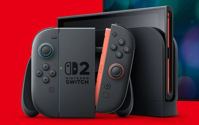 Nintendo Switch 2 console in dock