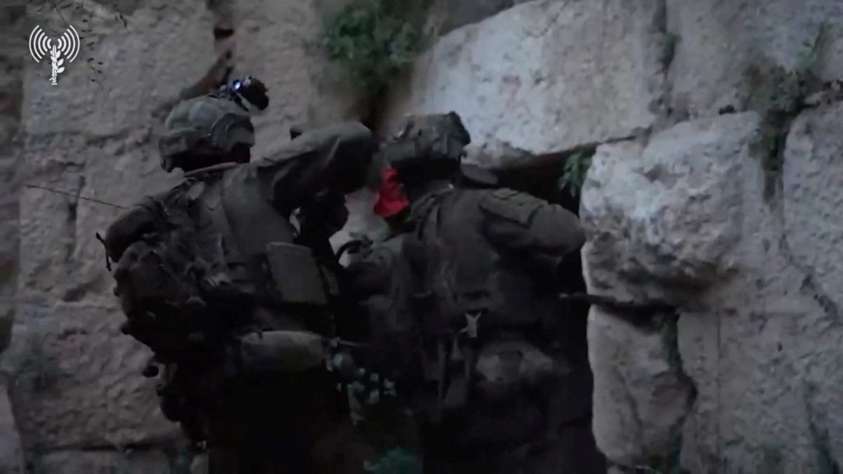 Members of Israeli troops at the 900-year-old Beaufort Castle in Nabatieh Governorate, southern Lebanon, in this screengrab from a handout video released on May 31, 2026. Israeli troops seized the Beaufort Castle and a strategic ridge in southern Lebanon, the military said, despite a ceasefire announced more than six weeks ago. Israeli Military/Handout via REUTERS THIS IMAGE HAS BEEN SUPPLIED BY A THIRD PARTY. OVERLAY FROM SOURCE.