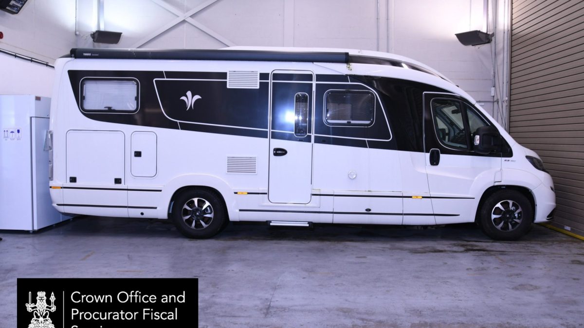 Undated handout photo issued by Crown Office of the motorhome purchased by Peter Murrell that was shown during a hearing at the High Court in Edinburgh, following his admission that he embezzled more than ?400,000 from the SNP. Issue date: Tuesday June 02, 2026. PA Photo. Photo credit should read: Crown Office/PA Wire NOTE TO EDITORS: This handout photo may only be used for editorial reporting purposes for the contemporaneous illustration of events, things or the people in the image or facts mentioned in the caption. Reuse of the picture may require further permission from the copyright holder.
