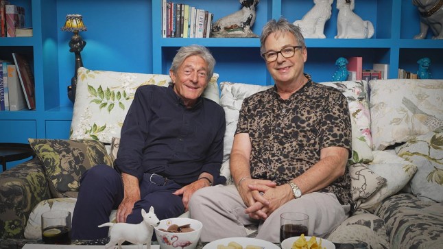 Celebrity Gogglebox returns with huge new cast of famous faces Comedian and actor, Julian Clary and actor and television presenter, Nigel Havers