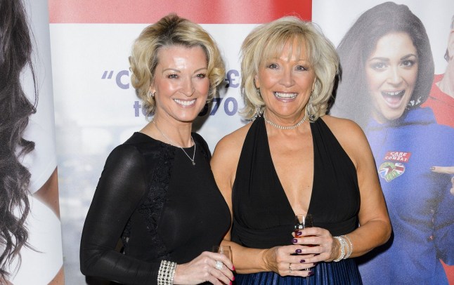 Gillian Taylforth and Kim Taylforth smiling
