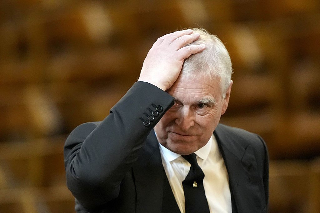 LONDON, ENGLAND - SEPTEMBER 16: Prince Andrew, The Duke of York arrives for the Requiem Mass service for the Duchess of Kent, at Westminster Cathedral on September 16, 2025 in London, England. Katharine, Duchess of Kent was married to Prince Edward, Duke of Kent, the first cousin of Queen Elizabeth II. She died on September 4 at the age of 92 at Kensington Palace surrounded by her family. Having converted to Catholicism in 1994, her funeral takes place at Westminster Cathedral and is the first Catholic funeral to be held for a member of the royal family in modern British history. Her Royal Highness will be laid to rest at the Royal Burial Ground at Frogmore, Windsor. (Photo Aaron Chown - Pool/Getty Images)