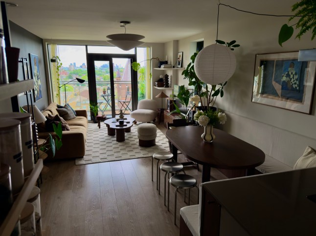 Inside Amélie Pellerin's flat in Dalston, East London.