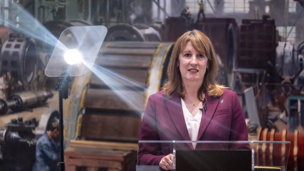 Chancellor of the Exchequer, Rachel Reeves delivers a speech at the AI Adoption Summit, in the Smith Centre at the Science Museum, west London. Picture date: Monday June 8, 2026. PA Photo. Photo credit should read: Stefan Rousseau/PA Wire